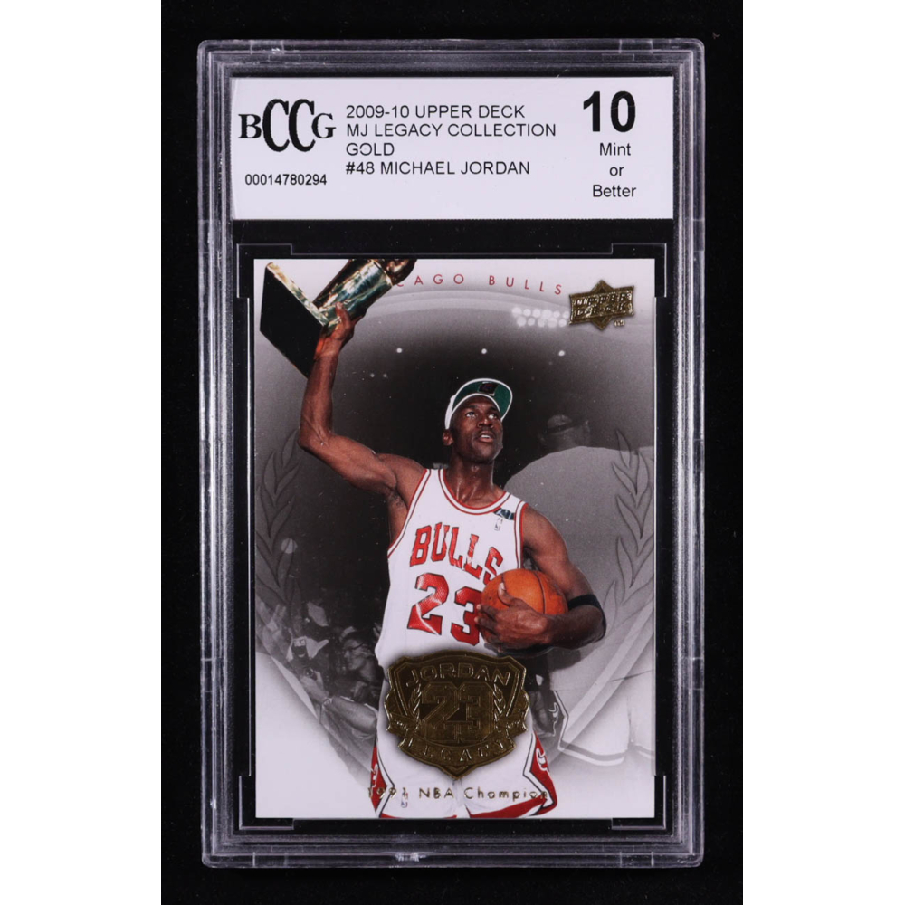 Michael Jordan 2009-10 Upper Deck MJ Legacy Collection Gold #48 (BCCG 10) at PristineAuction.com