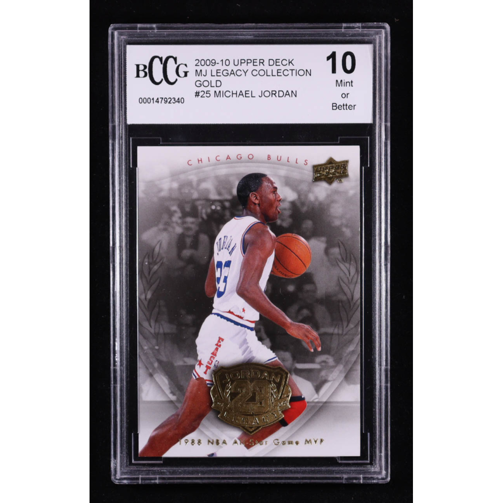 Michael Jordan 2009-10 Upper Deck MJ Legacy Collection Gold #25 (BCCG 10) at PristineAuction.com
