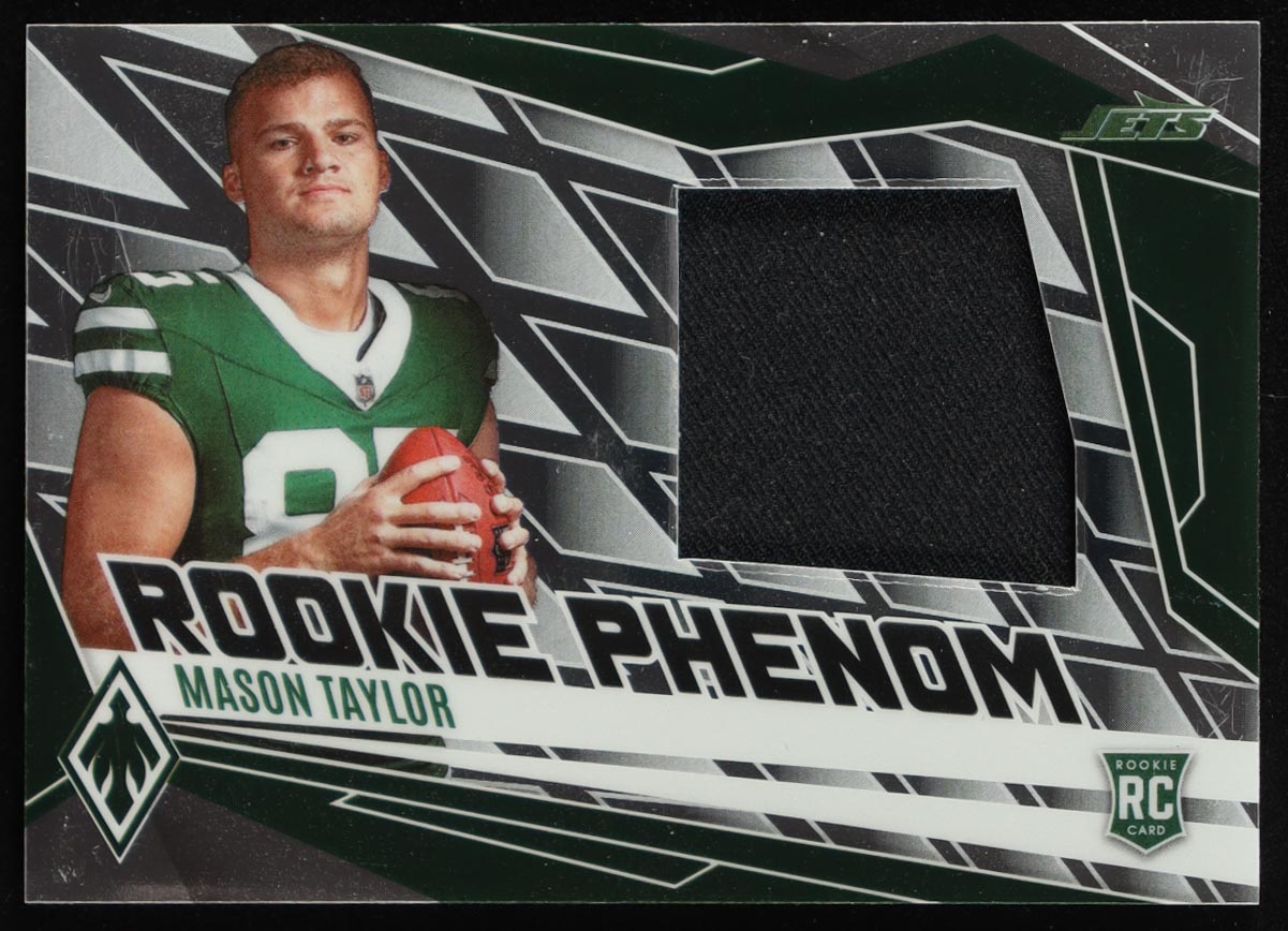 Mason Taylor 2025 Panini Phoenix Rookie Phenom Jerseys #10 #007/699 RC at PristineAuction.com Mason Taylor 2025 Panini Phoenix Rookie Phenom Jerseys #10 #007/699 RC at PristineAuction.com