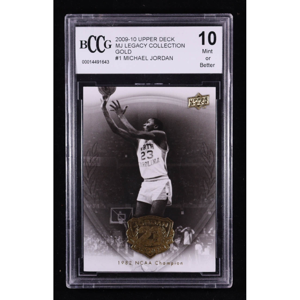 Michael Jordan 2009-10 Upper Deck MJ Legacy Collection Gold #1 (BCCG 10) at PristineAuction.com