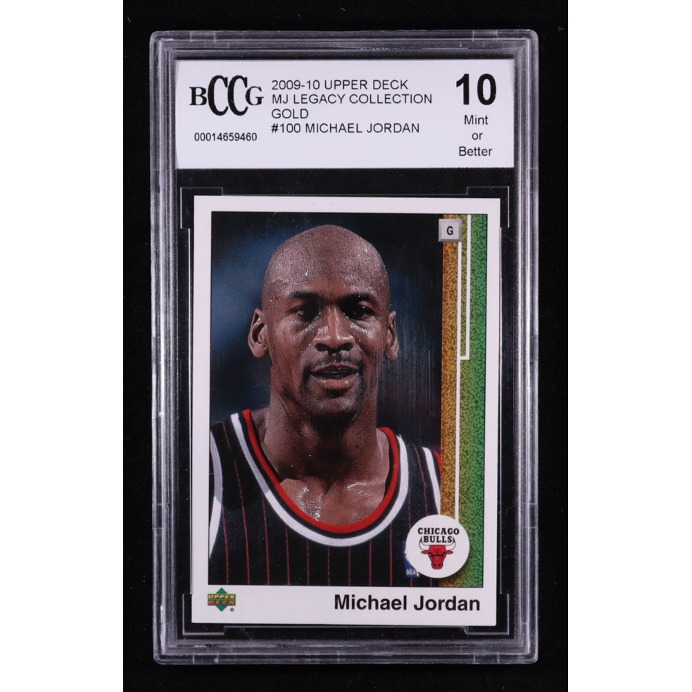 Michael Jordan 2009-10 Upper Deck MJ Legacy Collection Gold #100 (BCCG 10) at PristineAuction.com