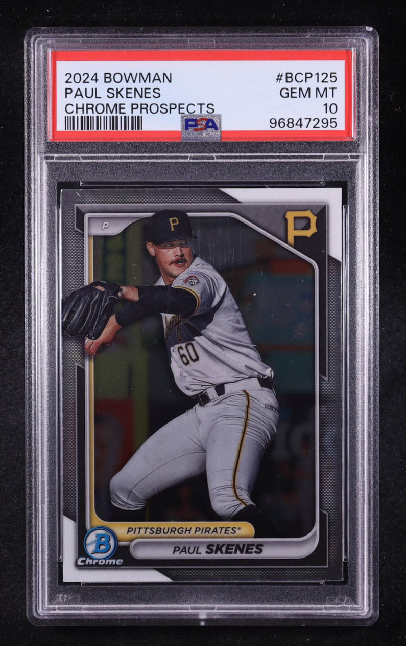 Paul Skenes 2024 Bowman Chrome Prospects #BCP125 (PSA 10) at PristineAuction.com Paul Skenes 2024 Bowman Chrome Prospects #BCP125 (PSA 10) at PristineAuction.com