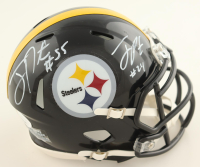 Joey Porter Sr. & Joey Porter Jr. Signed Steelers Speed Mini Helmet (JSA) at PristineAuction.com