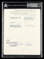 Pete Rose Signed "Banned from Baseball" Document (BAS) at PristineAuction.com