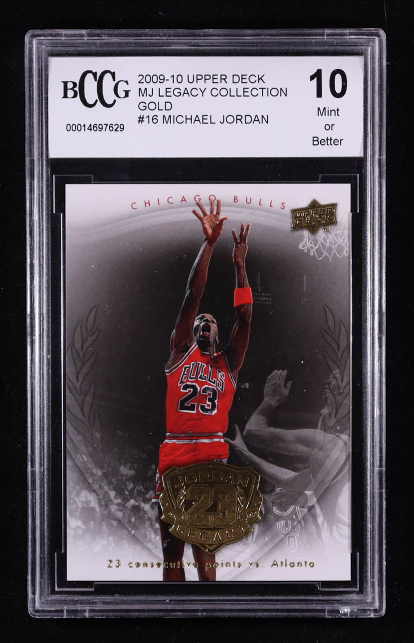 Michael Jordan 2009-10 Upper Deck MJ Legacy Collection Gold #16 (BCCG 10) at PristineAuction.com Michael Jordan 2009-10 Upper Deck MJ Legacy Collection Gold #16 (BCCG 10) at PristineAuction.com