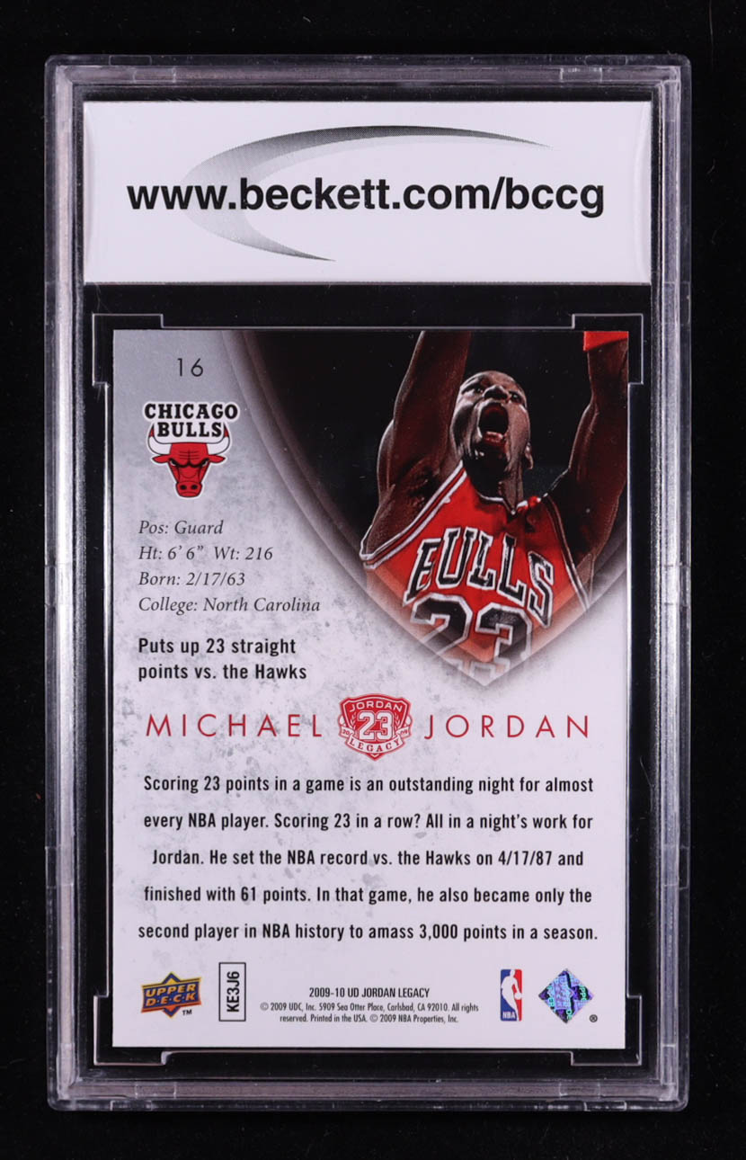 Michael Jordan 2009-10 Upper Deck MJ Legacy Collection Gold #16 (BCCG 10) at PristineAuction.com Michael Jordan 2009-10 Upper Deck MJ Legacy Collection Gold #16 (BCCG 10) at PristineAuction.com