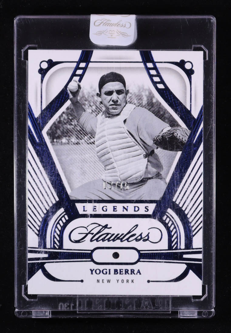 Yogi Berra 2024 Panini Flawless Sapphire Diamond #77 LGD #03/15 at PristineAuction.com Yogi Berra 2024 Panini Flawless Sapphire Diamond #77 LGD #03/15 at PristineAuction.com