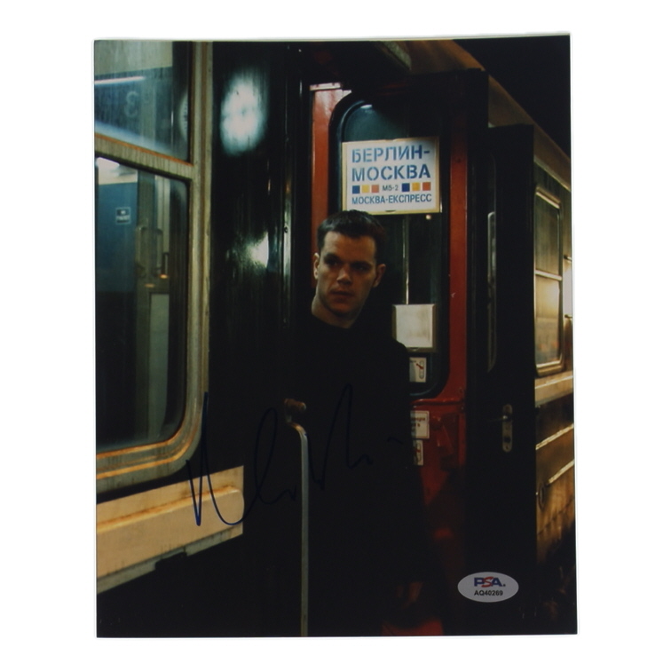 Matt Damon Signed "The Bourne Supremacy" 8x10 Photo (PSA) at PristineAuction.com Matt Damon Signed "The Bourne Supremacy" 8x10 Photo (PSA) at PristineAuction.com