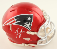 Jonathan Jones Signed Patriots Flash Alternate Speed Mini Helmet (JSA) at PristineAuction.com