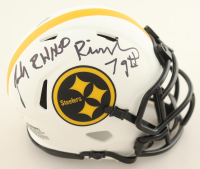 John Rienstra Signed Steelers Lunar Eclipse Alternate Speed Mini Helmet Inscribed "The Rhino" (JSA) at PristineAuction.com