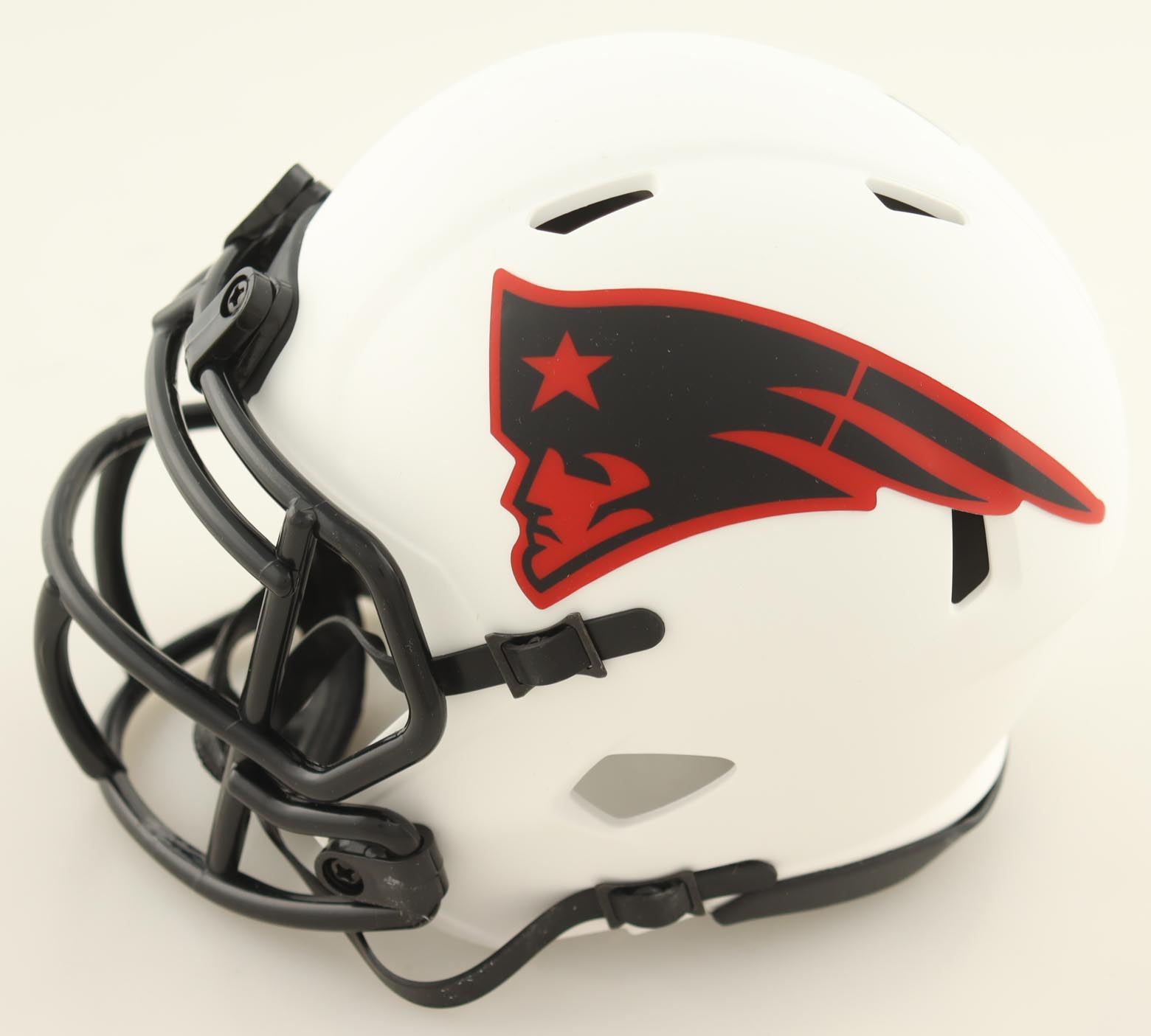 Jonathan Jones Signed Patriots Lunar Eclipse Alternate Speed Mini Helmet (JSA) at PristineAuction.com Jonathan Jones Signed Patriots Lunar Eclipse Alternate Speed Mini Helmet (JSA) at PristineAuction.com