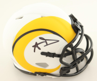 Aaron Donald Signed Rams Lunar Eclipse Alternate Speed Mini Helmet (JSA) at PristineAuction.com