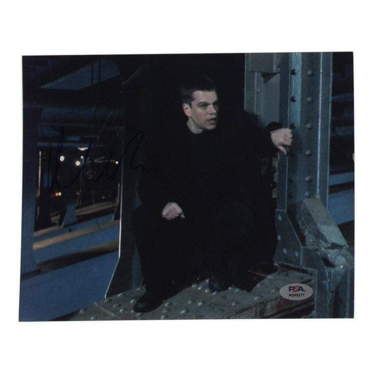 Matt Damon Signed "The Bourne Supremacy" 8x10 Photo (PSA) at PristineAuction.com Matt Damon Signed "The Bourne Supremacy" 8x10 Photo (PSA) at PristineAuction.com