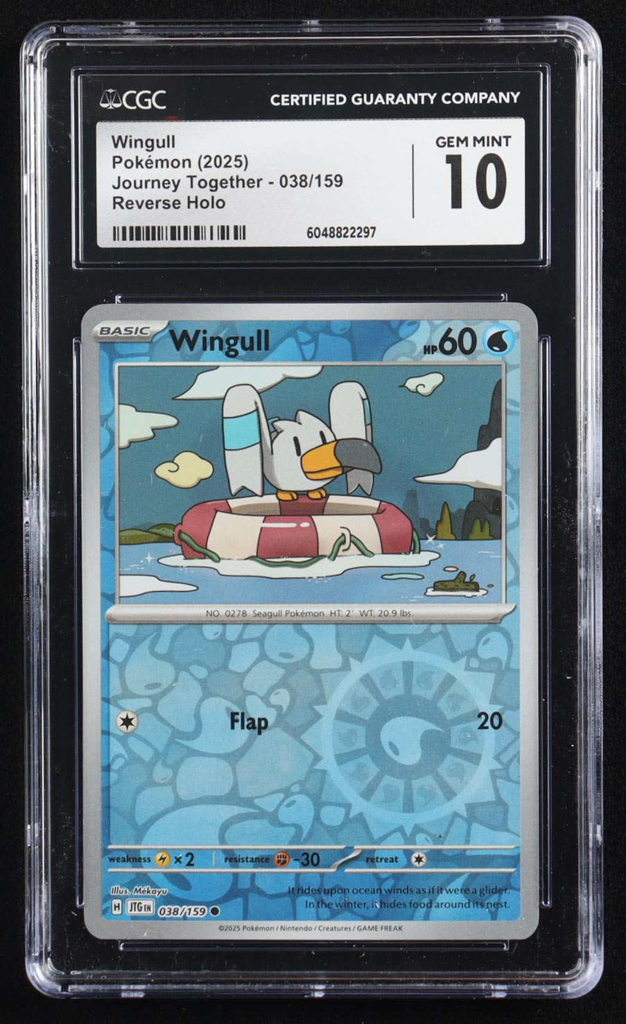 Wingull 2025 Pokemon Journey Together #038 (CGC 10) at PristineAuction.com Wingull 2025 Pokemon Journey Together #038 (CGC 10) at PristineAuction.com