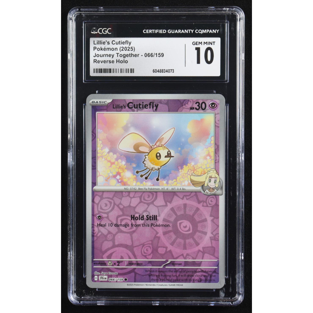 Lillie's Cutiefly 2025 Pokemon Journey Together #066 (CGC 10) at PristineAuction.com