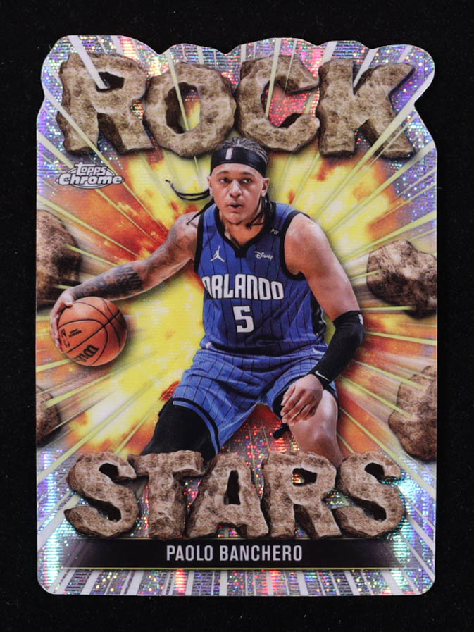 Paolo Banchero 2025-26 Topps Chrome Rock Stars #RS9 at PristineAuction.com Paolo Banchero 2025-26 Topps Chrome Rock Stars #RS9 at PristineAuction.com