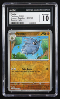 Pupitar 2025 Pokemon Journey Together #081 (CGC 10) at PristineAuction.com