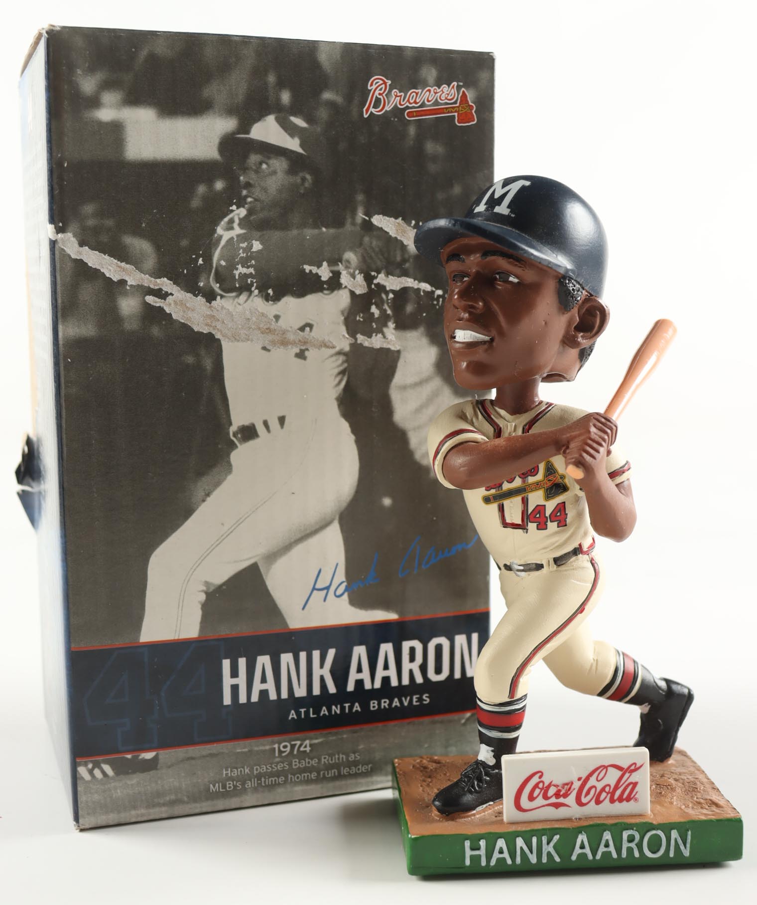 Hank Aaron 7" Braves Bobblehead with Original Packaging at PristineAuction.com Hank Aaron 7" Braves Bobblehead with Original Packaging at PristineAuction.com