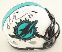 Sam Madison Signed Dolphins Lunar Eclipse Alternate Speed Mini Helmet (JSA) at PristineAuction.com