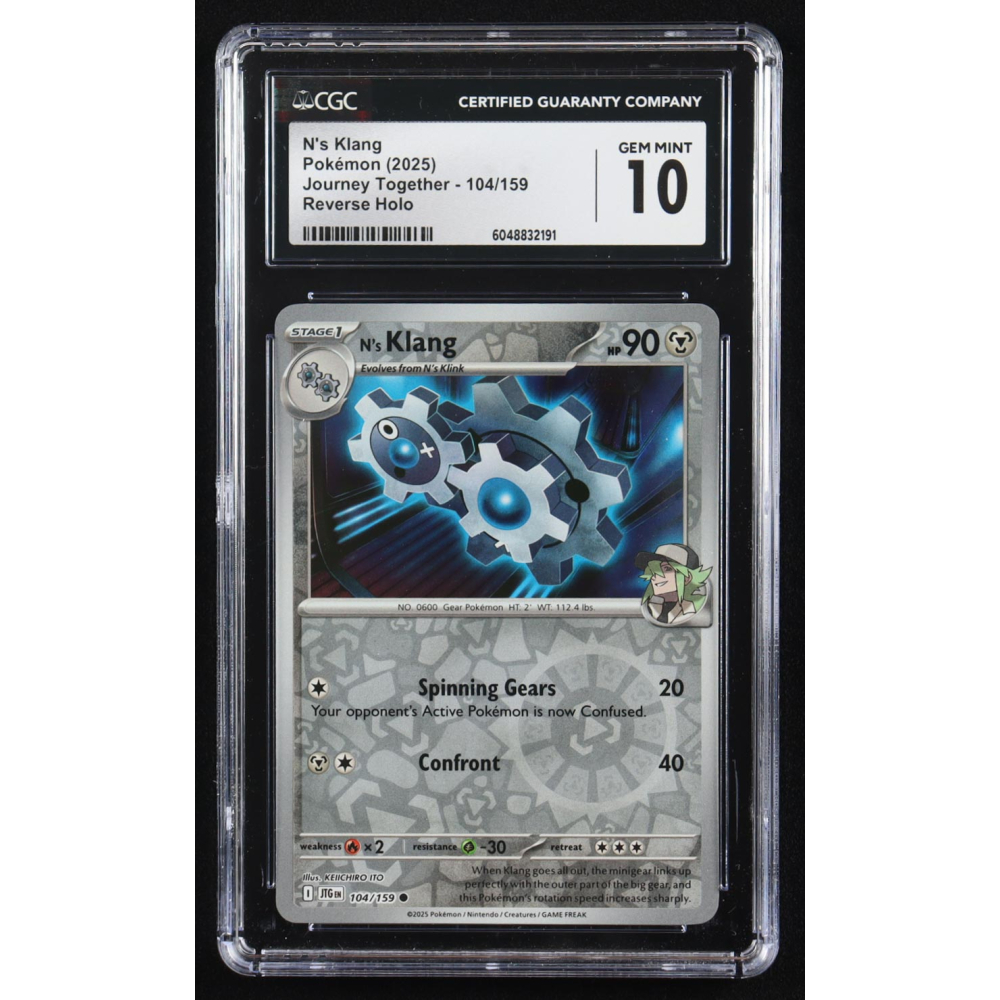 N's Klang 2025 Pokemon Journey Together #104 (CGC 10) at PristineAuction.com
