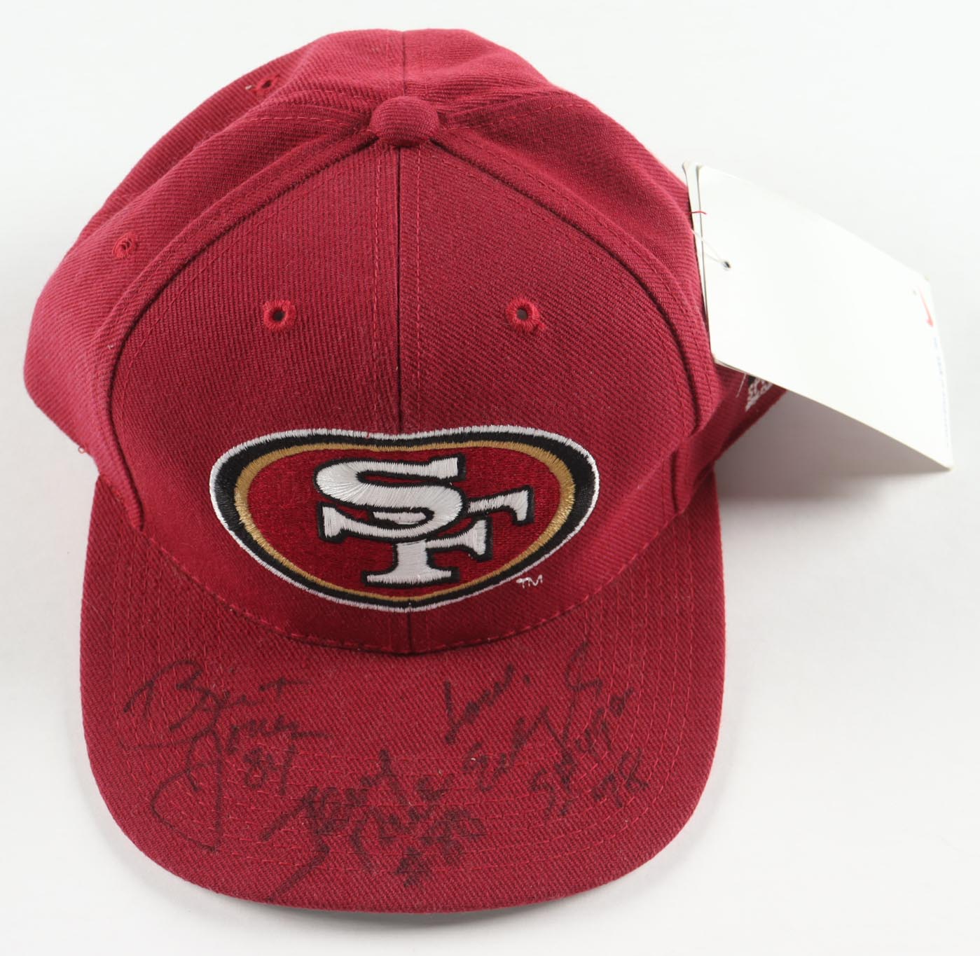 Jerry Rice, Eddie DeBartolo, & Brent Jones Signed 49ers Adjustable Hat (JSA) at PristineAuction.com Jerry Rice, Eddie DeBartolo, & Brent Jones Signed 49ers Adjustable Hat (JSA) at PristineAuction.com