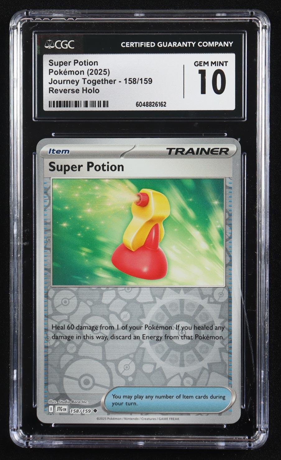Super Potion 2025 Pokemon Journey Together #158 (CGC 10) at PristineAuction.com Super Potion 2025 Pokemon Journey Together #158 (CGC 10) at PristineAuction.com