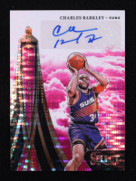 Charles Barkley 2024-25 Select In Flight Signatures Neon Purple Pulsar Prizms FOTL #26 #09/15 at PristineAuction.com