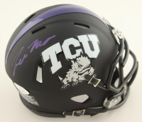 Trevon Moehrig Signed TCU Horned Frogs Speed Mini Helmet (JSA) at PristineAuction.com