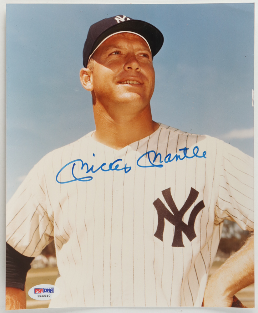 Mickey Mantle Signed Yankees 8x10 Photo (PSA) at PristineAuction.com Mickey Mantle Signed Yankees 8x10 Photo (PSA) at PristineAuction.com