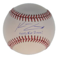 Konnor Griffin Signed OML Baseball Inscribed "Let's Go Bucs!" (MLB) at PristineAuction.com