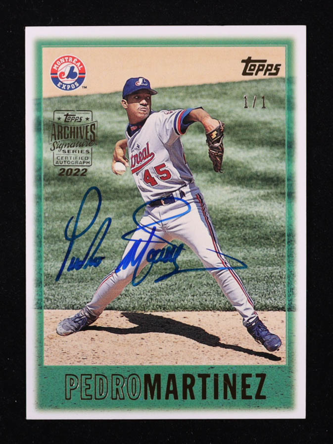 Pedro Martinez 2022 Topps Archives Signature Series / '97 Topps #158 #1/1 at PristineAuction.com Pedro Martinez 2022 Topps Archives Signature Series / '97 Topps #158 #1/1 at PristineAuction.com