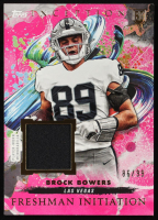 Brock Bowers 2024 Topps Inception Freshman Initiation Jerseys Magenta #FI3 #86/99 RC at PristineAuction.com