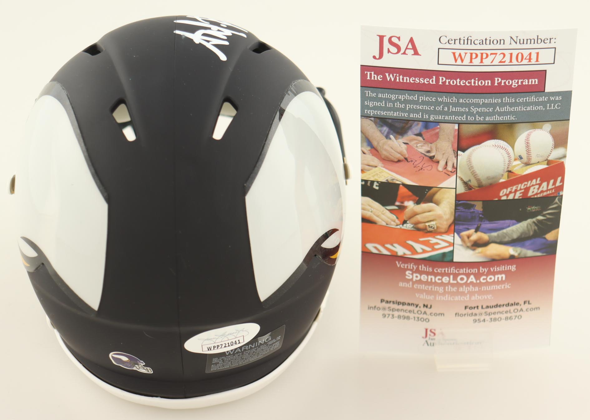 Anthony Harris Signed Vikings AMP Alternate Speed Mini Helmet (JSA) at PristineAuction.com Anthony Harris Signed Vikings AMP Alternate Speed Mini Helmet (JSA) at PristineAuction.com