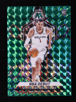 Victor Wembanyama 2023-24 Panini Mosaic Mosaic Green #257 RC / NBA Debut at PristineAuction.com