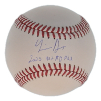 Liam Doyle Signed OML Baseball Inscribed "2025 1st Rd Pick" (MLB) at PristineAuction.com