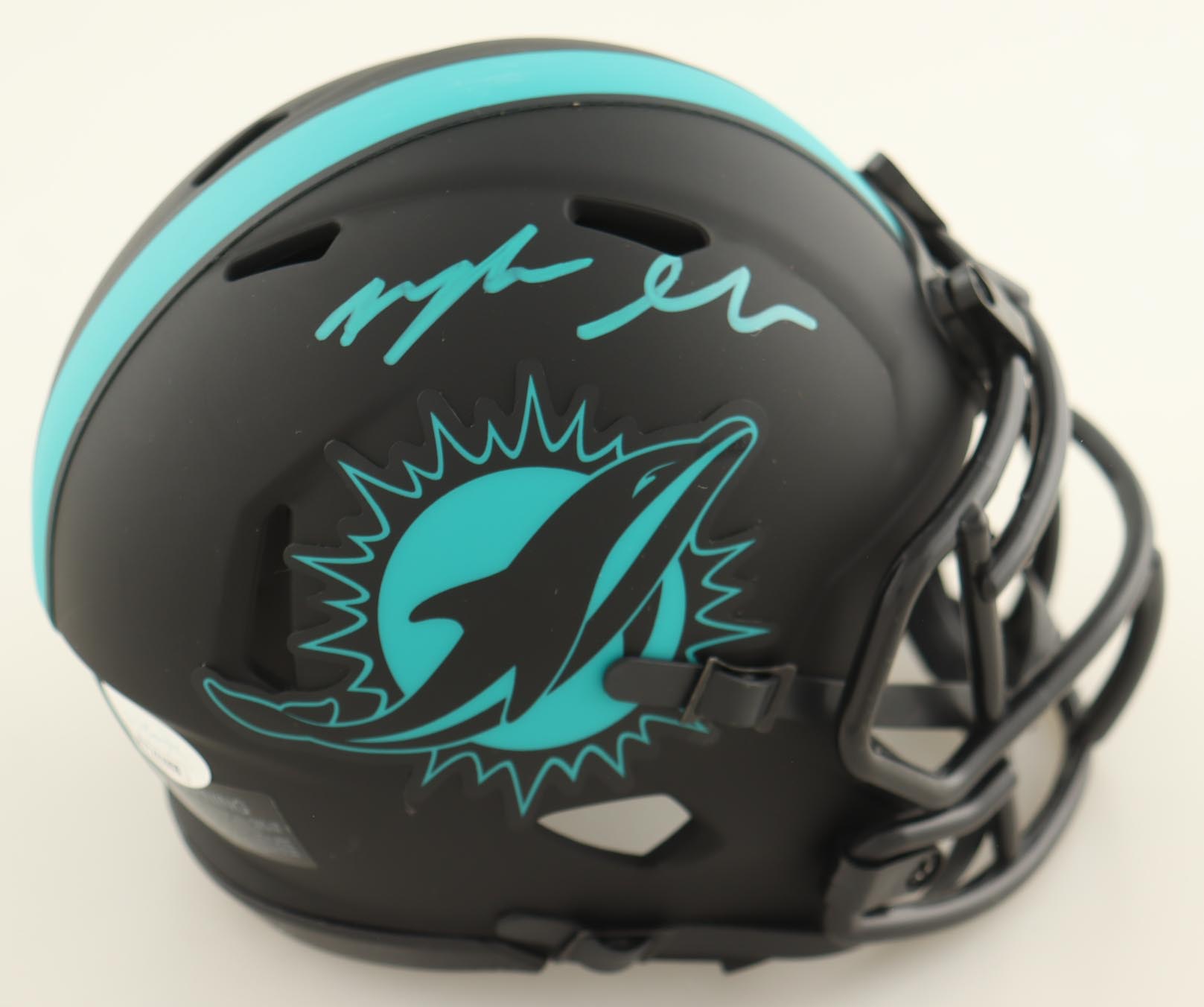 Myles Gaskin Signed Dolphins Eclipse Alternate Speed Mini Helmet (JSA) at PristineAuction.com Myles Gaskin Signed Dolphins Eclipse Alternate Speed Mini Helmet (JSA) at PristineAuction.com