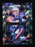 Drake Maye 2024 Panini Prizm Prizmatic Prizms Green Ice #2 RC at PristineAuction.com