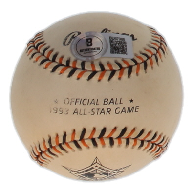 Juan Gonzalez Signed 1993 All-Star Game Logo Baseball Inscribed "434 HR, 2X AL MVP" (Beckett) at PristineAuction.com Juan Gonzalez Signed 1993 All-Star Game Logo Baseball Inscribed "434 HR, 2X AL MVP" (Beckett) at PristineAuction.com