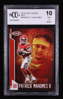 Patrick Mahomes II 2019 Sage Aspire Red #ASP-PM-1 (BCCG 10) at PristineAuction.com