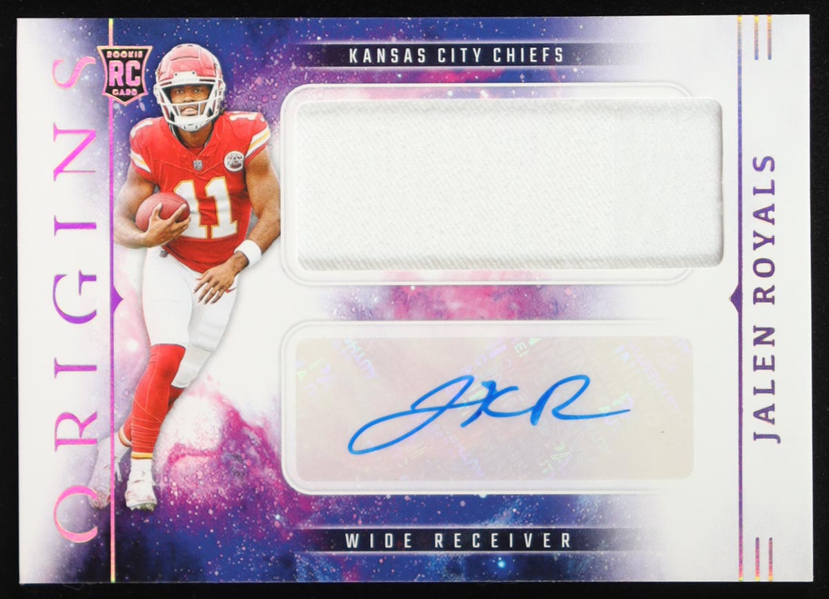 Jalen Royals 2025 Panini Origins Rookie Jumbo Jersey Autographs #38 RC at PristineAuction.com Jalen Royals 2025 Panini Origins Rookie Jumbo Jersey Autographs #38 RC at PristineAuction.com