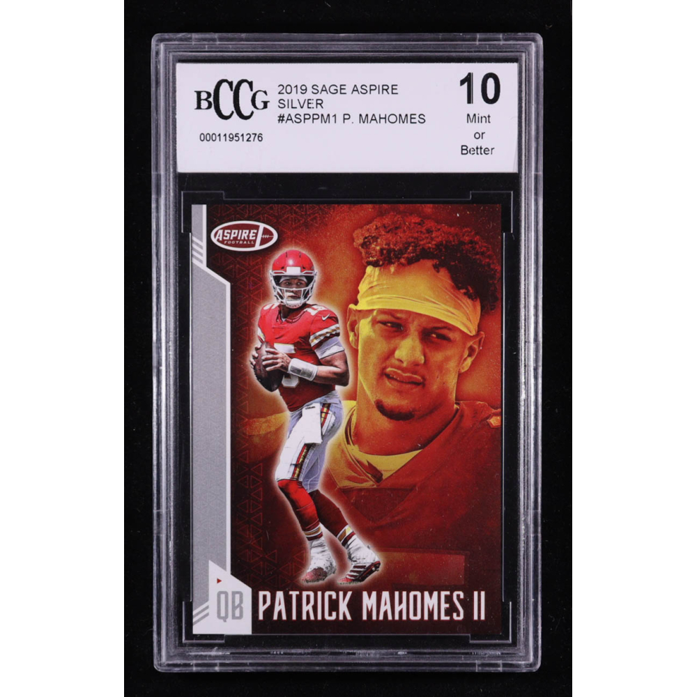 Patrick Mahomes II 2019 Sage Aspire Silver #ASP-PM-1 (BCCG 10) at PristineAuction.com