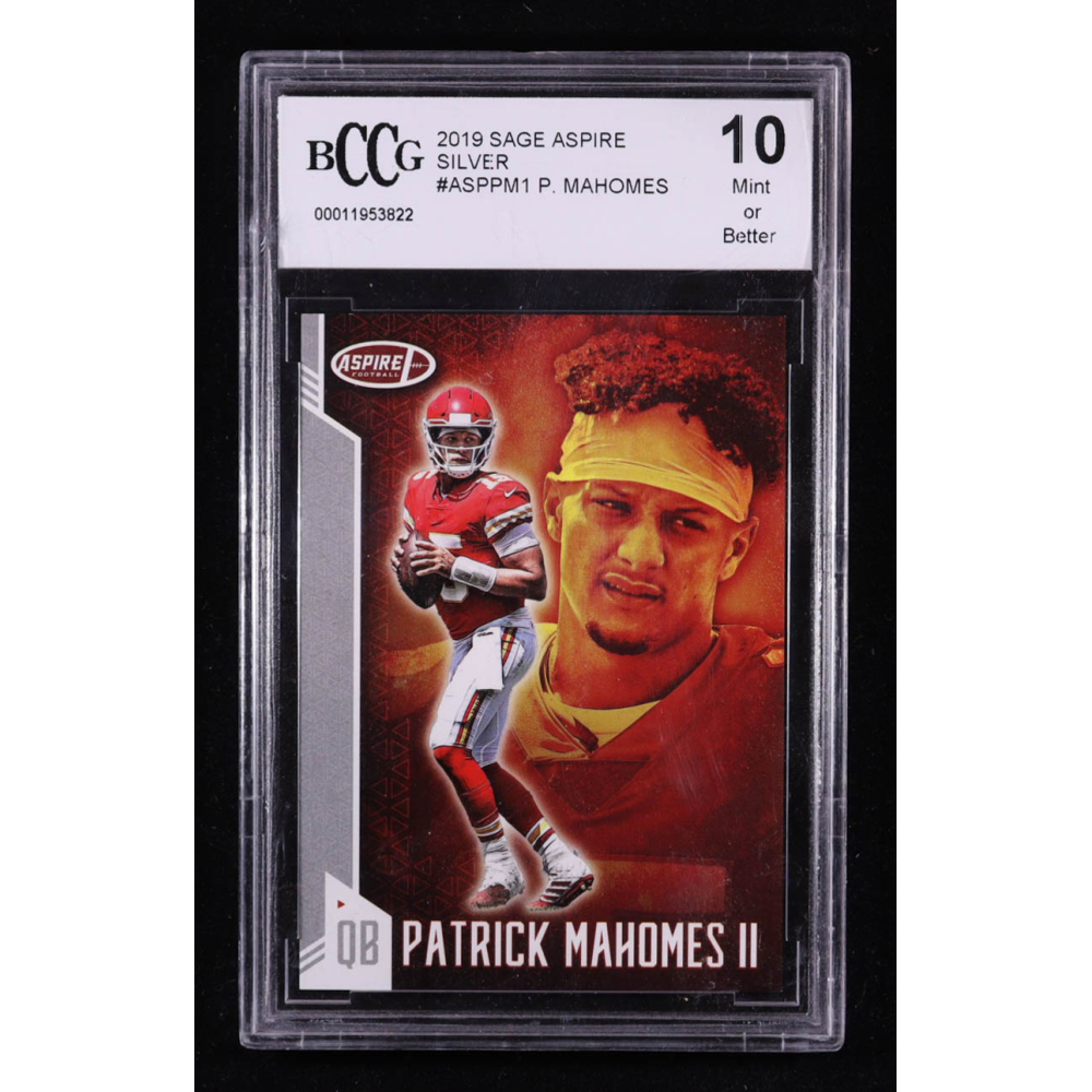Patrick Mahomes II 2019 Sage Aspire Silver #ASP-PM-1 (BCCG 10) at PristineAuction.com