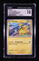 Pikachu 2024 Pokemon TCG Scarlet & Violet Black Star Promos #190 Stamp (CGC 10) at PristineAuction.com