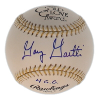 Gary Gaetti Signed Gold Glove Baseball Inscribed "4x G. G." (Beckett) at PristineAuction.com