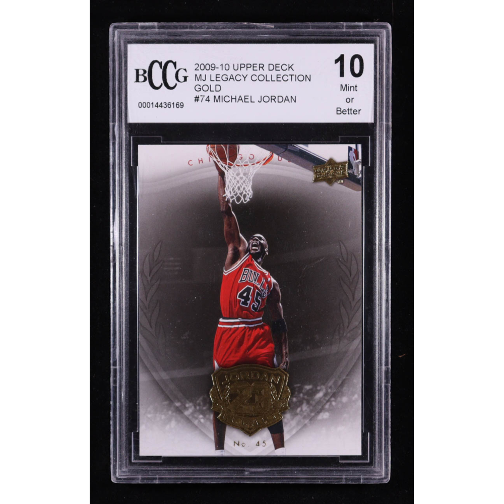 Michael Jordan 2009-10 Upper Deck MJ Legacy Collection Gold #74 (BCCG 10) at PristineAuction.com