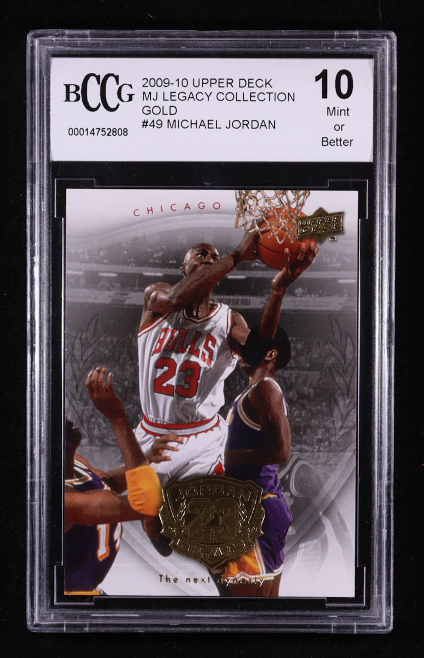 Michael Jordan 2009-10 Upper Deck MJ Legacy Collection Gold #49 (BCCG 10) at PristineAuction.com Michael Jordan 2009-10 Upper Deck MJ Legacy Collection Gold #49 (BCCG 10) at PristineAuction.com