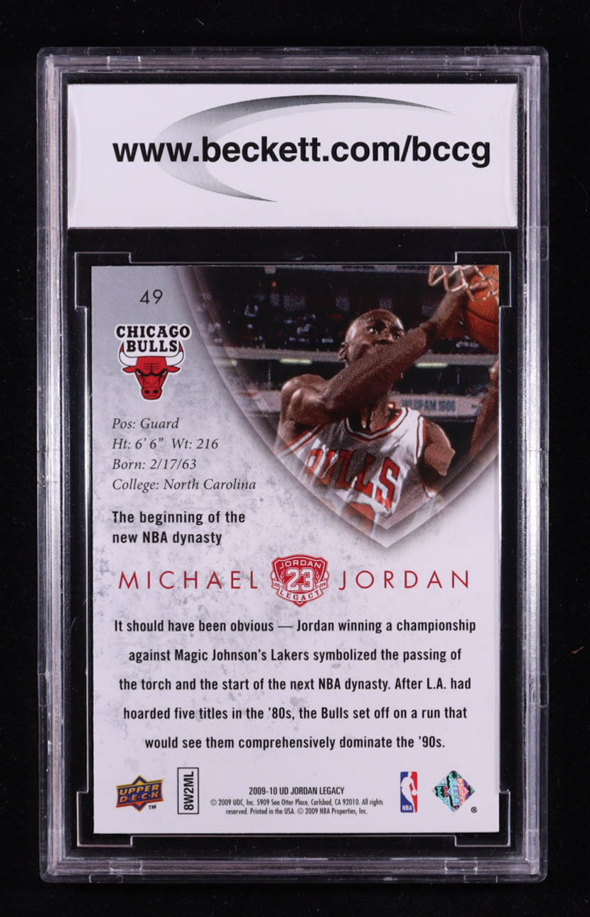 Michael Jordan 2009-10 Upper Deck MJ Legacy Collection Gold #49 (BCCG 10) at PristineAuction.com Michael Jordan 2009-10 Upper Deck MJ Legacy Collection Gold #49 (BCCG 10) at PristineAuction.com