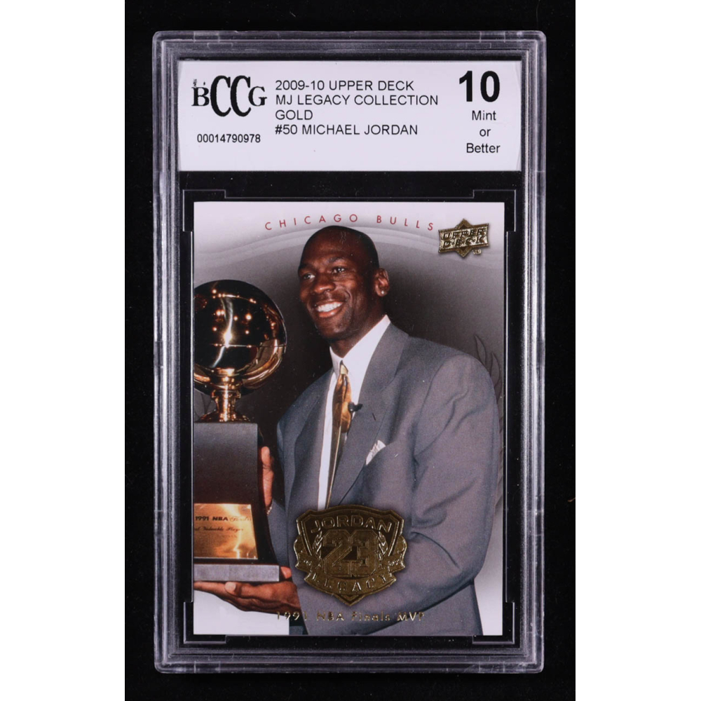 Michael Jordan 2009-10 Upper Deck MJ Legacy Collection Gold #50 (BCCG 10) at PristineAuction.com