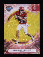 Fernando Mendoza 2025 Bowman's Best University Yellow Lazar Refractors #16 RC #135/250 at PristineAuction.com