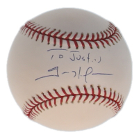 Trevor Hoffman Signed OML Baseball Inscribed "To Justin" (Beckett) at PristineAuction.com